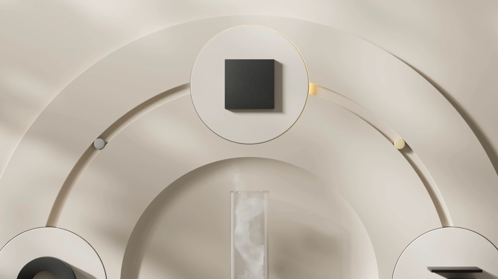 Circular composition with material samples