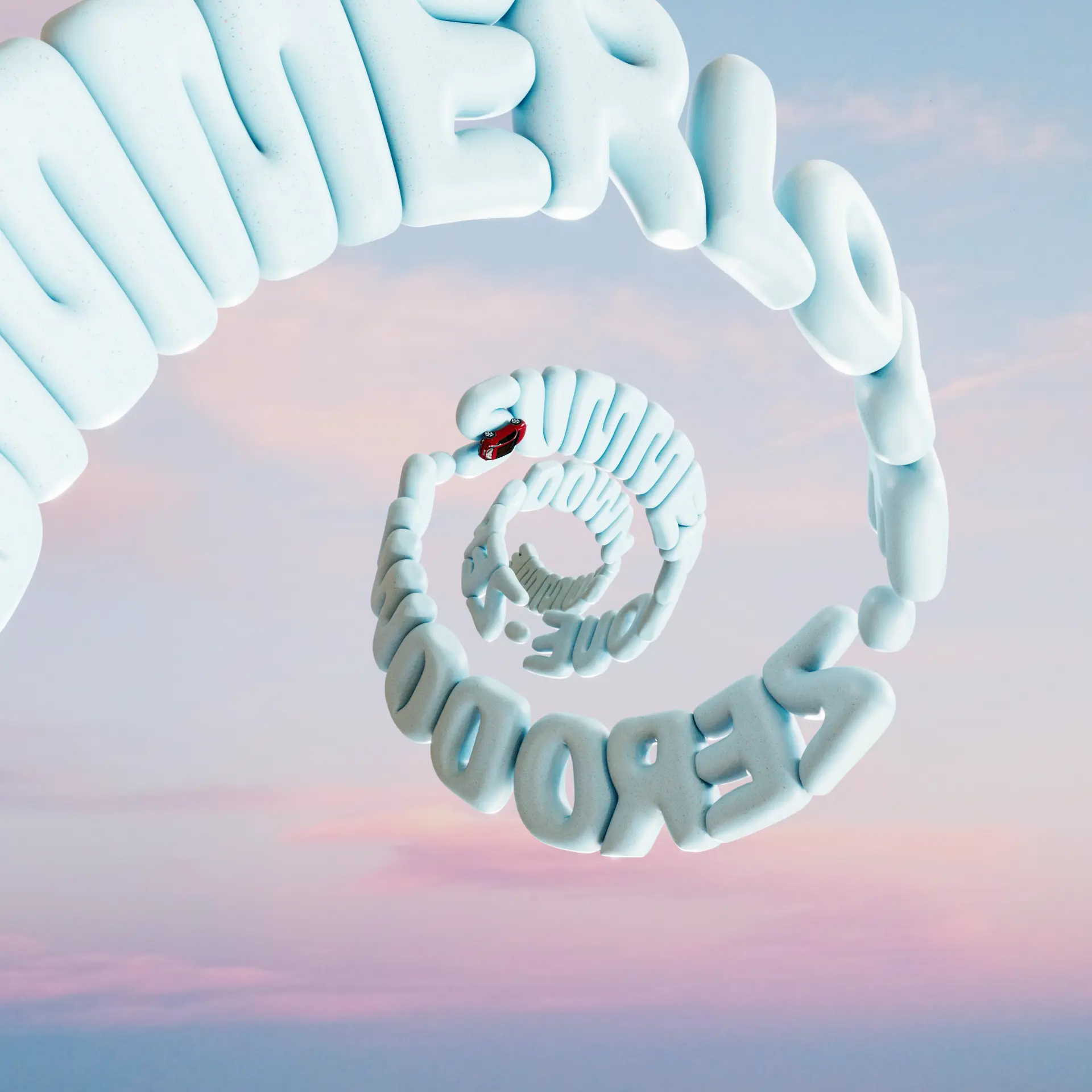 Summer spiral typografi