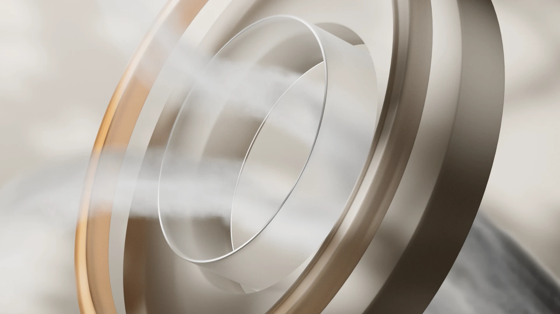 Metallic rings in motion blur