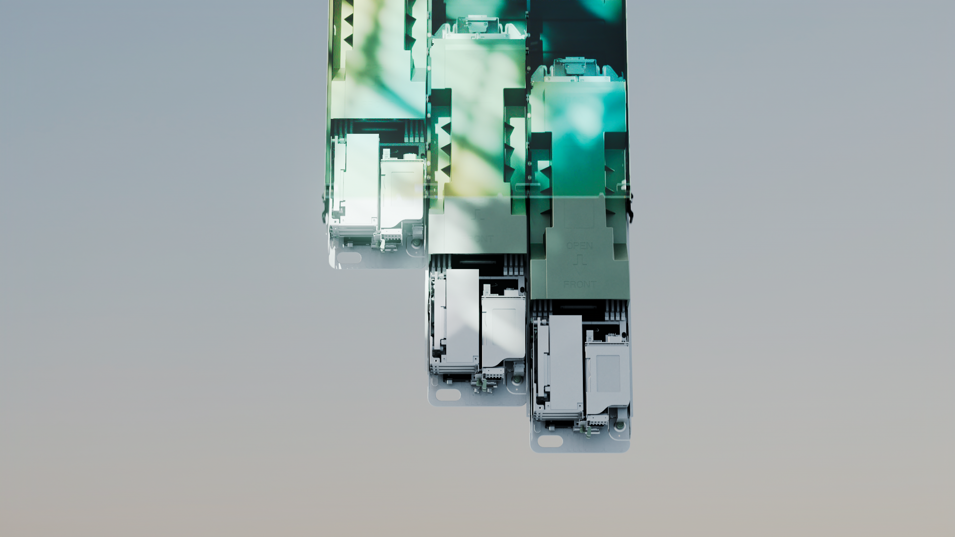 Translucent server modules