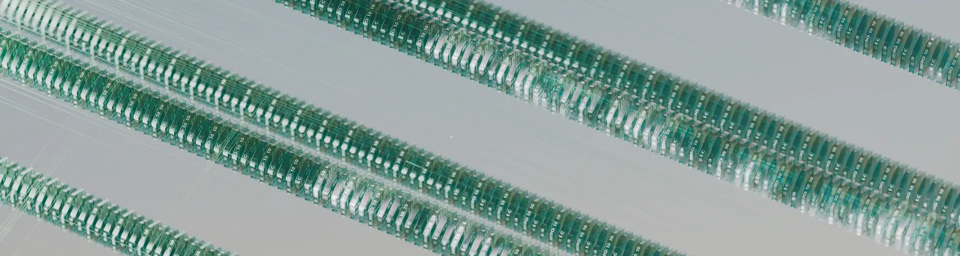 AI close-up of data arrays